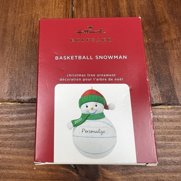 Hallmark Other - Hallmark Keepsake 2020 Christmas Tree Ornament Basketball Snowman Collectible
